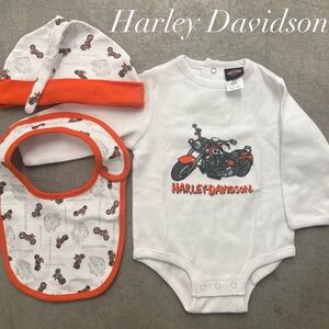 3 Piece Harley Davidson Set for Infants 0-6 Months